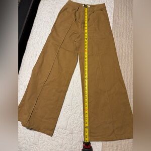 Moodie Tan wide Leg Pants